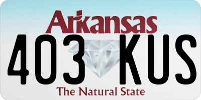 AR license plate 403KUS