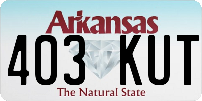 AR license plate 403KUT