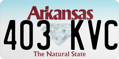 AR license plate 403KVC