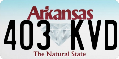 AR license plate 403KVD