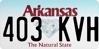 AR license plate 403KVH
