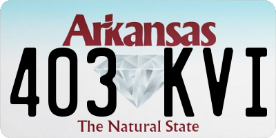 AR license plate 403KVI