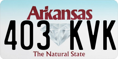 AR license plate 403KVK