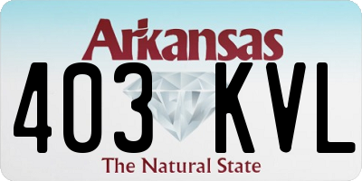 AR license plate 403KVL