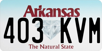 AR license plate 403KVM
