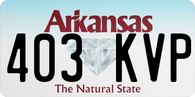 AR license plate 403KVP