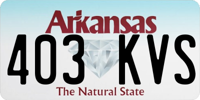 AR license plate 403KVS