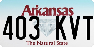 AR license plate 403KVT