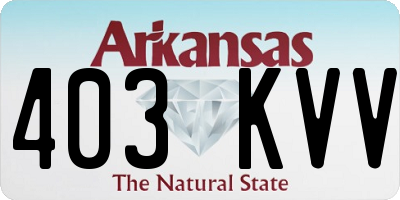 AR license plate 403KVV
