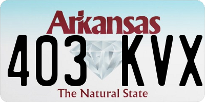 AR license plate 403KVX