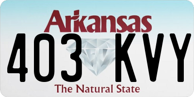 AR license plate 403KVY
