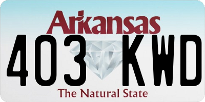 AR license plate 403KWD