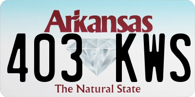 AR license plate 403KWS