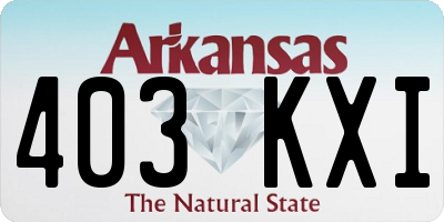 AR license plate 403KXI