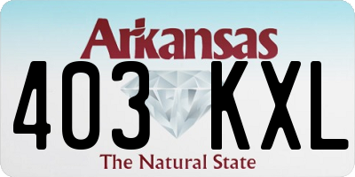 AR license plate 403KXL