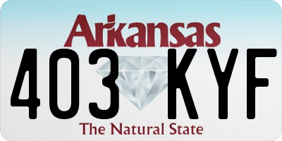 AR license plate 403KYF