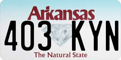 AR license plate 403KYN