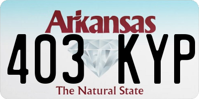 AR license plate 403KYP