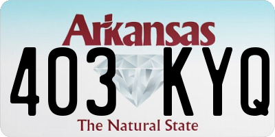 AR license plate 403KYQ