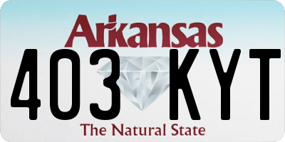 AR license plate 403KYT