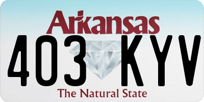 AR license plate 403KYV