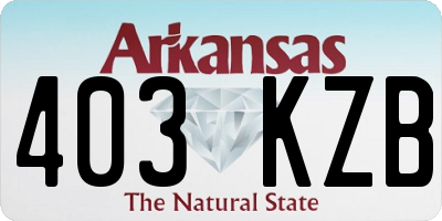 AR license plate 403KZB