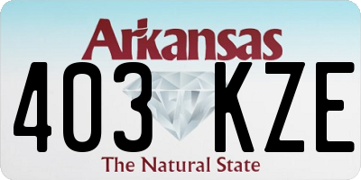 AR license plate 403KZE