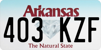 AR license plate 403KZF