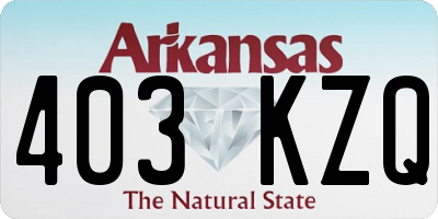 AR license plate 403KZQ