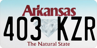 AR license plate 403KZR