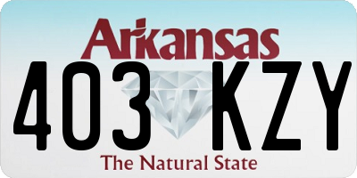 AR license plate 403KZY