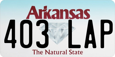 AR license plate 403LAP