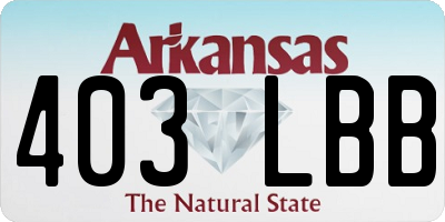 AR license plate 403LBB