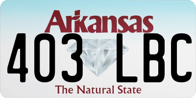 AR license plate 403LBC
