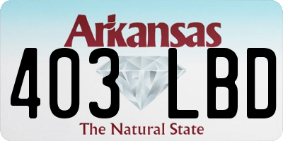 AR license plate 403LBD