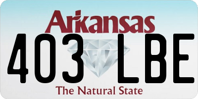 AR license plate 403LBE