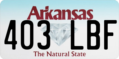 AR license plate 403LBF