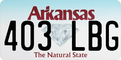 AR license plate 403LBG