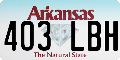 AR license plate 403LBH