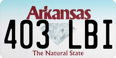 AR license plate 403LBI