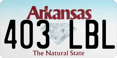 AR license plate 403LBL