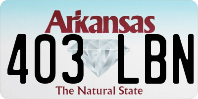 AR license plate 403LBN
