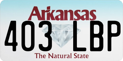 AR license plate 403LBP