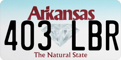AR license plate 403LBR