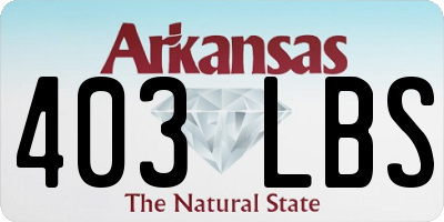 AR license plate 403LBS