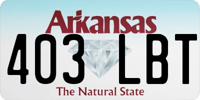 AR license plate 403LBT