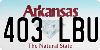 AR license plate 403LBU