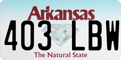 AR license plate 403LBW