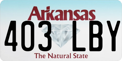 AR license plate 403LBY