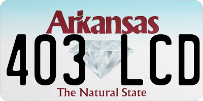 AR license plate 403LCD